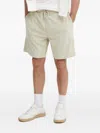 Gant Towel-effect Drawstring Shorts In White