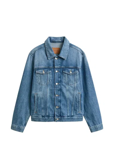 Gant Trucker Denim Jacket In Blue