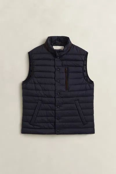 Gant Ultralight Down Vest In Blue