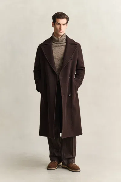 Gant Utility Belted Coat In Brown