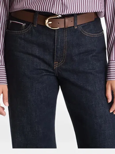 Gant Vertical-stripe Logo-embroidered Shirt In Purple