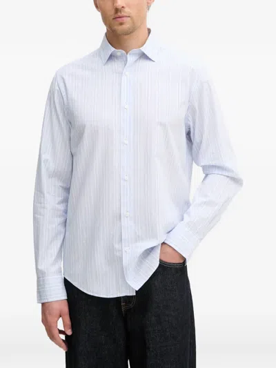 Gant Vertical-stripe Long-sleeve Shirt In Multi
