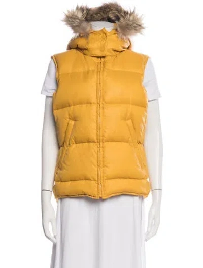 Pre-owned Gant Vest In Yellow
