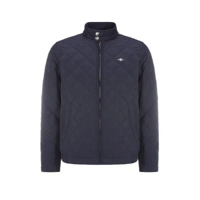 Gant Quilted Jacket In Blue