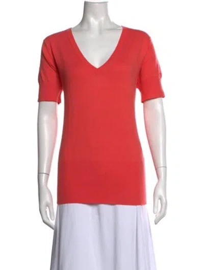 Pre-owned Gant V-neck Sweater In Orange