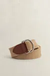 Gant Washed Webbing Belt In Brown