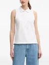 Gant 민소매 폴로 탑 In White