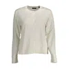 Gant White Cotton Sweater In Neutral