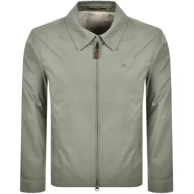 Gant Windcheater Jacket Grey In Green