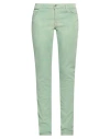 Gant Woman Jeans Light Green Size 31w-34l Cotton, Elastane