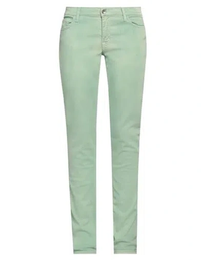 Gant Woman Jeans Light Green Size 30w-34l Cotton, Elastane