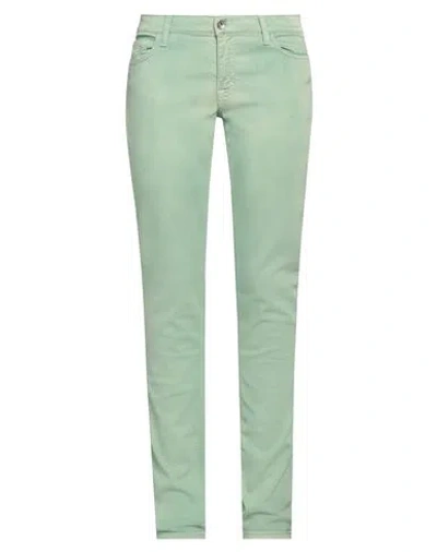 Gant Woman Jeans Light Green Size 31w-34l Cotton, Elastane