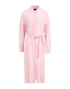 Gant Woman Midi Dress Pink Size 6 Linen