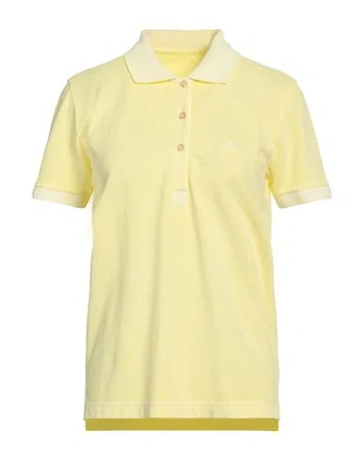 Gant Woman Polo Shirt Yellow Size Xl Cotton