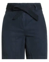 Gant Woman Shorts & Bermuda Shorts Navy Size 10 Lyocell, Cotton