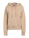 Gant Woman Sweatshirt Beige Size Xl Cotton, Elastane In Neutral