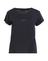 Gant Woman T-shirt Navy Size S Cotton In Blue