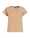 Gant Woman T-shirt Sand Size M Cotton In Brown