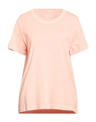 Gant Woman T-shirt Apricot Size Xl Cotton In Pink