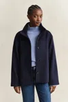 Gant Wool Blend Jacket In Blue