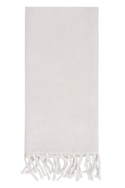 Gant Wool Blend Scarf In Grey