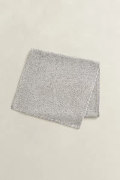 Gant Wool Cashmere Scarf In Grey Melange