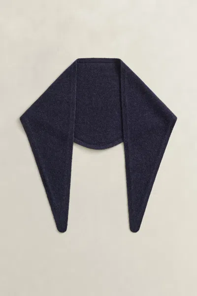 Gant Wool Cashmere Triangle Scarf In Blue