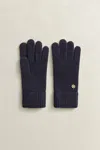 Gant Wool Gloves In Blue