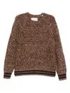 Gant Wool Jumper In Brown