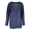 Gant Wool Womens Cardigan In Blue