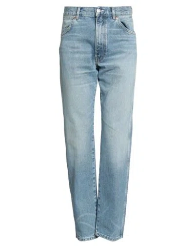 Gant X Wrangler Man Denim Pants Blue Size 34w-32l Cotton