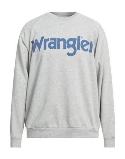 Gant X Wrangler Man Sweatshirt Light Grey Size L Polyester, Cotton