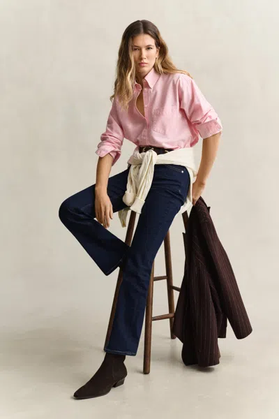 Gant X Yale Oxford Shirt In The Pink