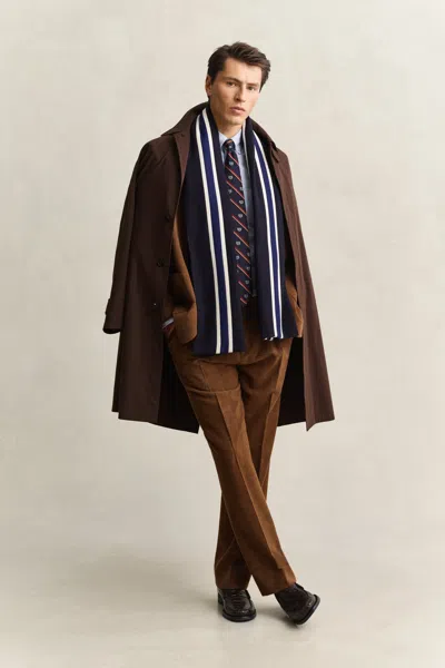 Gant X Yale Striped Woven Scarf In Multi