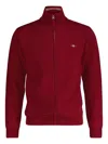 Gant Zip-fastening Wool Sweatshirt In Red