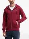 Gant Zip Hoodie In Red