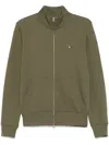 Gant Zip-up Cardigan In Green