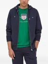 Gant Zip-up Hoodie In Gold