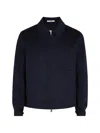 Gant Zip-up Bomber Jacket In Blue
