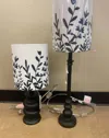 Ganz Accent Lamp-set Of 2 In Black And White