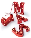 Ganz Initial Ornaments Collction In Red