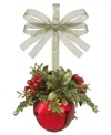 Ganz Kissing Krystals Mistletoe Sleigh Bell Red