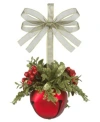 Ganz Kissing Krystals Mistletoe Sleigh Bell Red