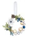 Ganz Kissing Krystals Snowflake Beaded Wreath Ornament In Multi