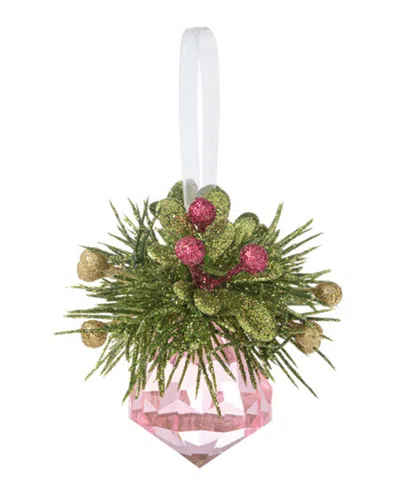 Ganz Kissing Krystals Teeny Mistletoe Jewel Ornament In Multi