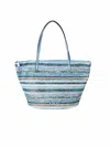 Ganz Women's Resort To Carrying All Tote Bag In Aqua In Blue