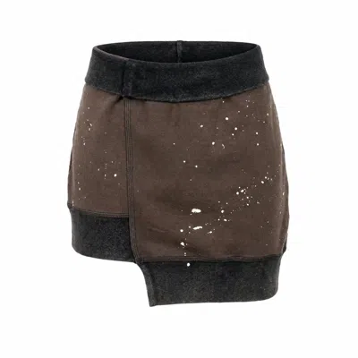 Gao Republic Women's Fleece Skirt - Grey In Gray