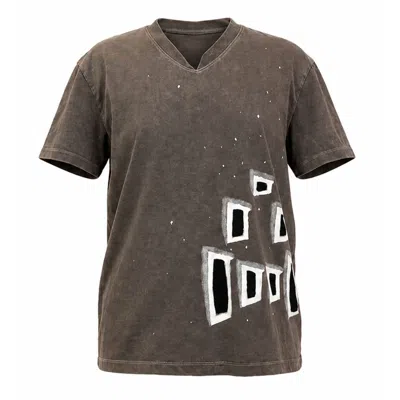 Gao Republic Women's Grey Cut-out Tee In Gray
