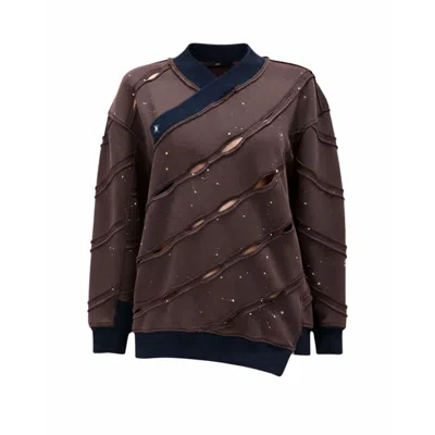 Gao Republic Women's Mummy Sweatshirt - Grey In Brown