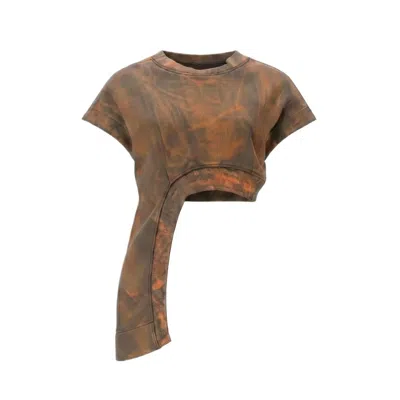 Gao Republic Women's Neutrals Acid Sleeveless Waterfall Top In Multi